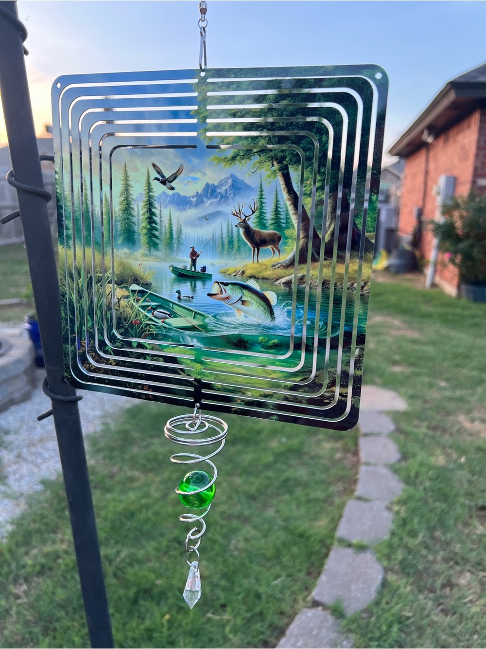 Lake Wildlife Metal Wind Spinner - Sublimation #S0102C
